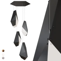 Большая люстра с подвесами IT-3D-Light-Rock