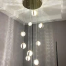 Люстра второй свет хрустальные подвесные шары