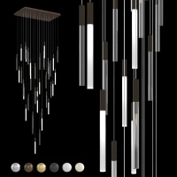Каскадная люстра IT-Laser-Rectangle-104x59-MIX-M-C-40
