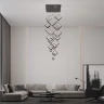 Большая люстра в интерьере IT RHOMBUS
