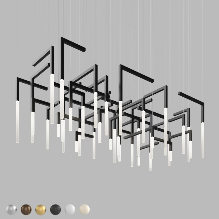 Световая композиция из подвесов IT-Light labyrinth-25x25-40 Световая композиция из подвесов IT-Light labyrinth-25x25-40