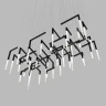 Световая композиция из светильников IT-Light labyrinth-25x25-40