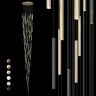 Длинная люстра Integrator IT-Laser-Round-100-BlackGold