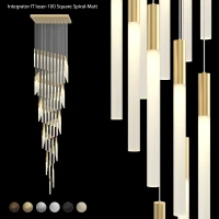 Большая люстра матовая IT-Laser-Square-Spiral-Matt