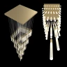 Большая люстра матовая IT-Laser-Square-Spiral-Matt