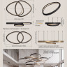 Cветодиодная большая люстра Integrator IT-Round Triangles-S
