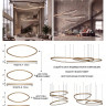 Cветодиодная большая люстра Integrator IT-Round-Triangles-M