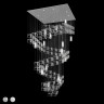 Люстра стеклянные квадраты Integrator IT-Geometry-64