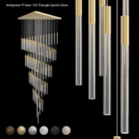 Люстра длинная IT-Laser-Triangle-Clean-Spiral