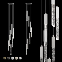 Люстра длинная подвесная Integrator Crystal Rain IT-681