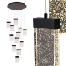 Подвесной светодиодный длинный светильник Integrator Crystal Rain IT-682