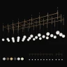 Подвесной светильник Mesh of pipes with balls