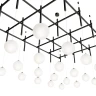 Подвесной светильник Mesh of pipes with balls