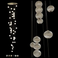 Люстра длинная Elegant_Light_Balls