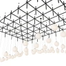 Большой подвесной светильник Mesh of pipes with balls-112, шары